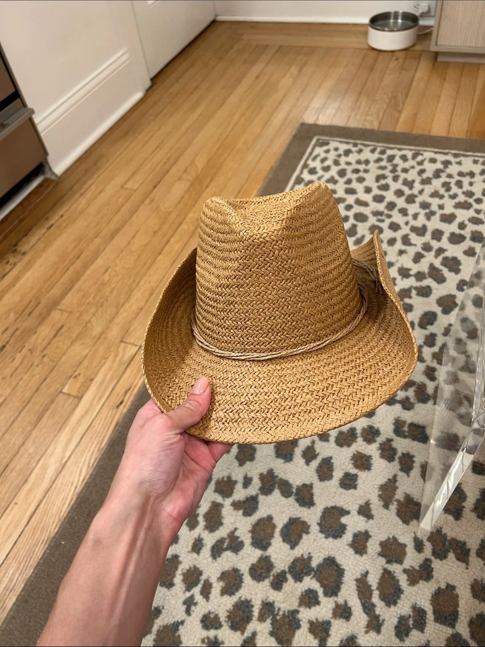 Source Unknown Tan Straw Cowboy Hat